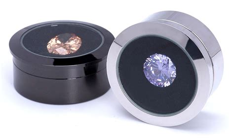 Mini Diameter 1.3 inch Loose Diamond or Gemstone Display Box 